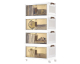 Amazon: Organisateur de bureau à roulettes Songmics RLB450WZ01 - 4 boîtes 45L, portes magnétiques à 34,19€