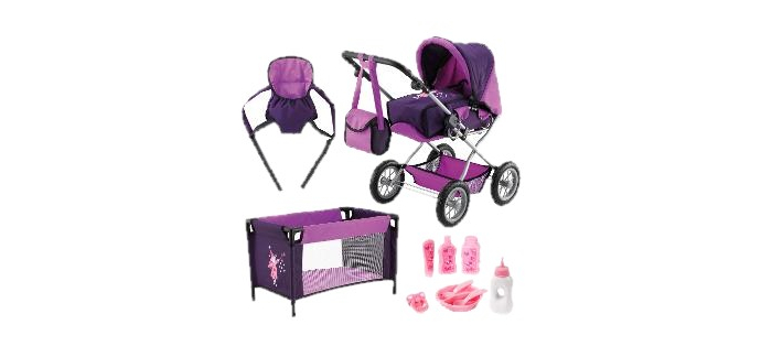 LIDL: BAYER DESIGN Poussette poupée (fées) à 69,99€ (au lieu de 109,99€)