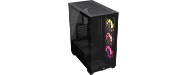 Amazon: Boîtier PC CORSAIR iCUE LINK 3500X RGB - ATX mid-tower, double chambre, verre trempé, 3x RX120 RGB à