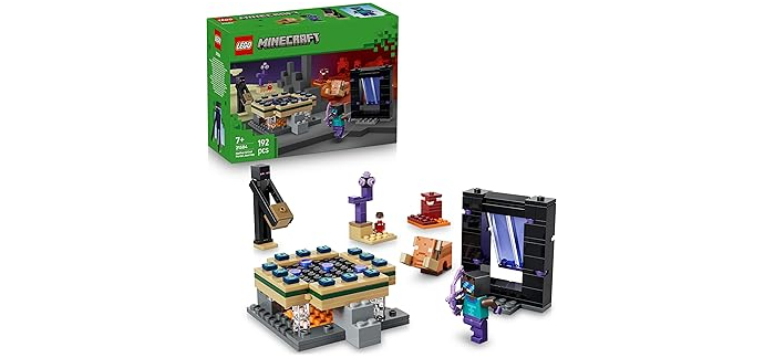 Amazon: LEGO® Minecraft Voyage à Travers Les Portails du Nether et de l’Ender (21584) à 11,49€