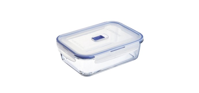 Amazon: Boite Rectangulaire Luminarc Pure Box Active - 197cl, Hermétique, en Verre, avec Valve à 9,85€