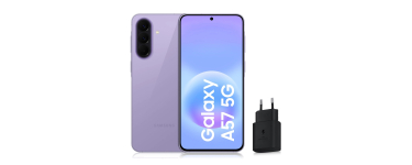Amazon: Smartphone 6,7" Samsung Galaxy A57 5G - 128 Go, Lavande (Version FR) à 324€