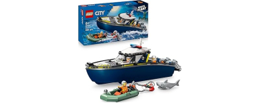 Amazon: LEGO® City La Course-Poursuite en Bateau de Police (60456) à 22,52€ (au lieu de 29,99€)
