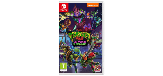 Amazon: Les Tortues Ninja Les Mutants se déchaînent (Switch) à 20,03€ (au lieu de 39,99€)