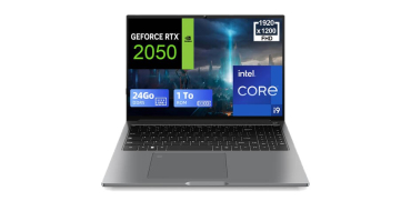 JoyBuy: PC Portable Gamer - Intel Core i9-13905H, RTX 2050, 24Go DDR5, SSD 1To, 16" FHD à 1099,99€