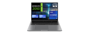 JoyBuy: PC Portable Gamer - Intel Core i9-13905H, RTX 2050, 24Go DDR5, SSD 1To, 16" FHD à 1099,99€