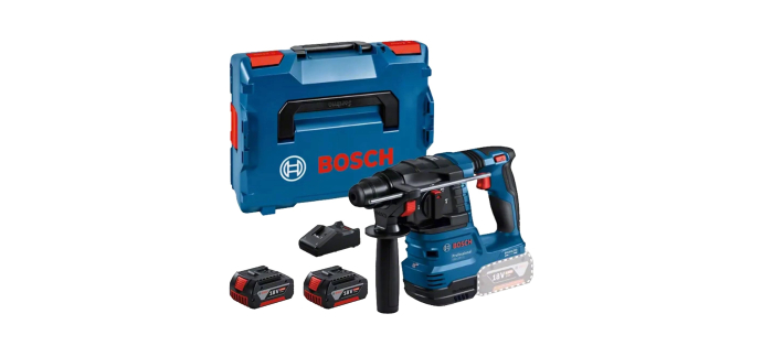 Amazon: Perforateur sans-fil Bosch Professional GBH 18V-22 - SDS plus, 2 batteries 4,0 Ah, chargeur rapide,
