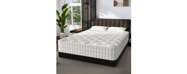JoyBuy: Matelas à ressorts 7 zones GTIMEX 140x190 cm - 22 cm, H3, drap-housse inclus à 129,97€