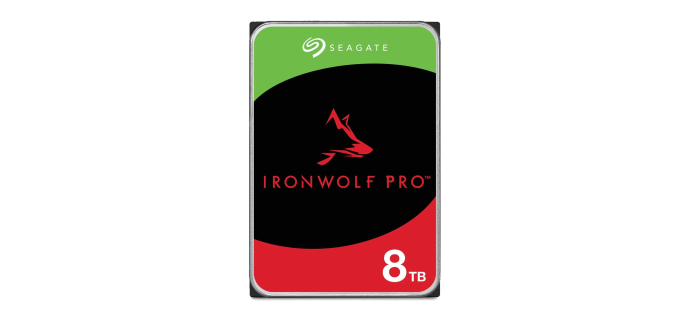 Amazon: Disque dur interne Seagate IronWolf Pro 8 To à 310,99€ (au lieu de 370,23€)