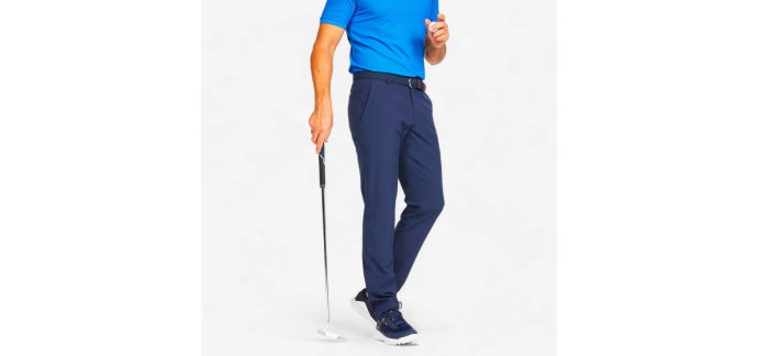 Decathlon: INESIS Pantalon golf homme WW500 bleu marine à 19,99€ (au lieu de 39,99€)