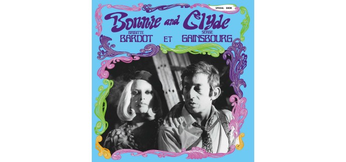 Amazon: Vinyle Serge Gainsbourg Bonnie & Clyde à 9,99€ (au lieu de 17,98€)