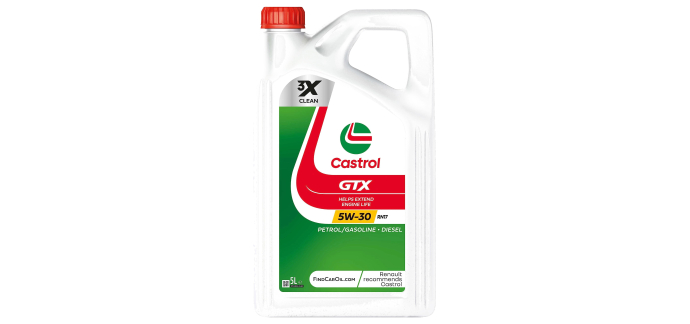 Amazon: Huile Moteur Castrol GTX 5W-30 RN17 - 5L à 33,82€ (au lieu de 41,43€)