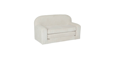 Sweeek: Canapé lit enfant en velours côtelé dépliable, crème à 119,99€ (au lieu de 149,99€)