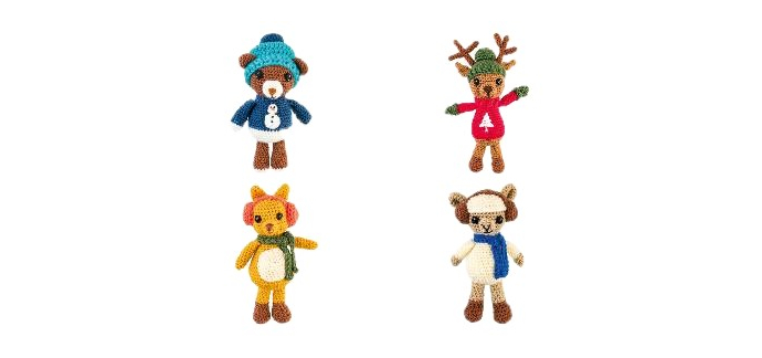 LIDL: CRELANDO Kit de crochet animal - Figurine 15-20 cm à 2,99€ (au lieu de 4,99€)