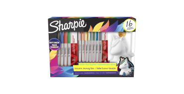 Amazon: Lot de 16 marqueurs Sharpie - Coffret-cadeau tirelire licorne à 12,18€ (au lieu de 22,98€)