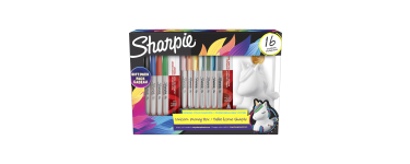 Amazon: Lot de 16 marqueurs Sharpie - Coffret-cadeau tirelire licorne à 12,18€ (au lieu de 22,98€)