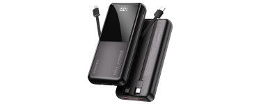 Amazon: Chargeur portable Yixiugo 22,5W - câbles USB-C intégrés à 12,99€ (au lieu de 21,08€)