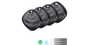 Amazon: Lot de 4 Hoxe Smart Tag F1 - Localiseurs Bluetooth Apple Localiser, MFi, IP67 à 9,99€
