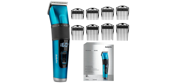 Amazon: Tondeuse cheveux BaByliss E990E - Lame acier, sans fil à 49,9€ (au lieu de 64,52€)