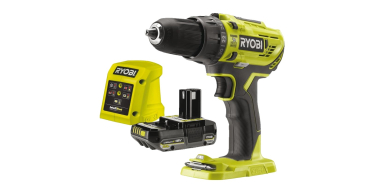 Amazon: Perceuse à Percussion Ryobi ONE+ R18PD32-1C20G - 18 V, 50 Nm, Mandrin 13 mm à 86,66€