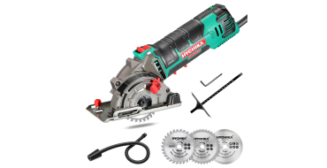 Amazon: Mini scie circulaire Hychika - 500 W à 43,66€ (au lieu de 65,99€)