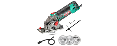 Amazon: Mini scie circulaire Hychika - 500 W à 43,66€ (au lieu de 65,99€)