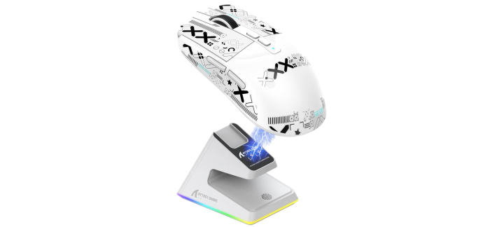 Amazon: Souris de Jeu Attack Shark X6 - Superlight 49g, Sans Fil/Filaire, Blanc à 35,39€ (au lieu de 54,41€)