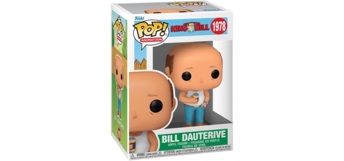 Amazon: Funko Pop King of The Hill Bill Dauterive à 8€ (au lieu de 16€)