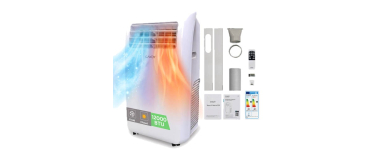 JoyBuy: Candy Climatiseur mobile 12000 BTU - 4 en 1, 35 m², A+ à 399,99€ (au lieu de 599,90€)