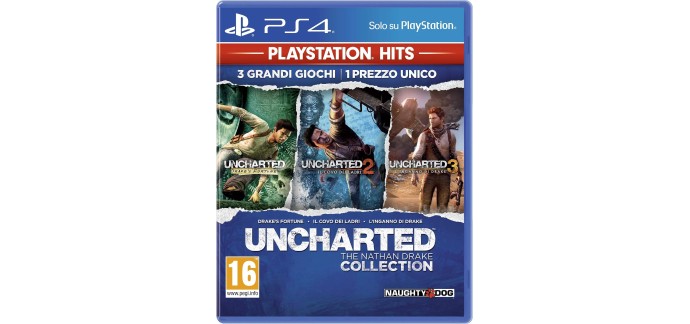 Amazon: Uncharted The Nathan Drake Collection sur PS4 - Boitier Origine Autriche à 11,58€