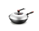 JoyBuy: COOKER KING Poêle wok en fonte 32 cm avec couvercle en verre à 19,99€ (au lieu de 49,99€)