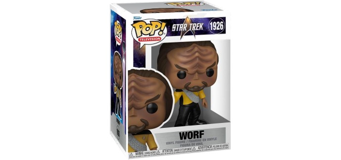 Amazon: Funko Pop Star Trek The Next Generation Worf à 13,0€ (au lieu de 16,0€)
