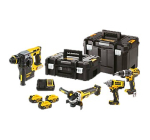 Screwfix: Pack 4 outils sans fil brushless DEWALT DCK428P3T 18V XR 3x5Ah à 749,99€ (au lieu de 899,99€)