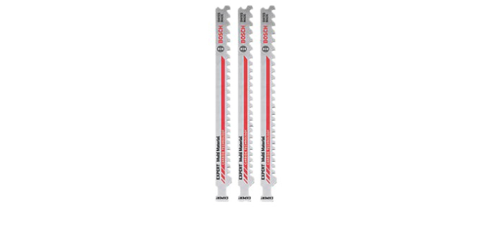 Screwfix: Lot de 3 lames pour scie sauteuse multi matériaux 132mm T367XHM CT Expert Bosch à 31,44€