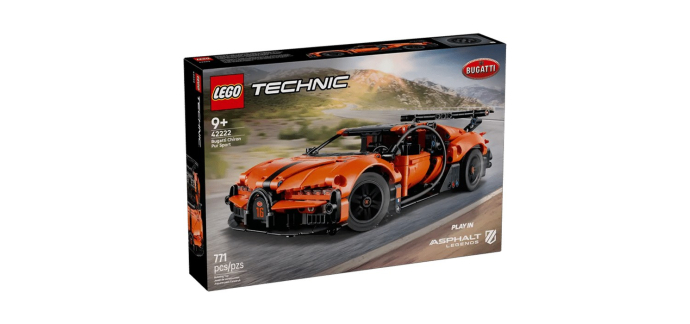 Amazon: LEGO 42222 Bugatti Chiron Pur Sport à 39,99€ (au lieu de 64,99€)