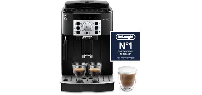 Amazon: Machine à café Delonghi Magnifica S ECAM22.110B - Broyeur à grain à 178,78€ (au lieu de 319,95€)
