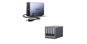 Amazon: NAS UGREEN NASync DXP4800 Plus + UPS 120W - 4 baies, Pentium Gold 8505, 8Go DDR5, 10GbE, 2.5GbE, 2x
