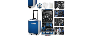 Amazon: Boite à outils Tresko - 1400 pièces, mallette aluminium et poignée télescopique à 83,50€