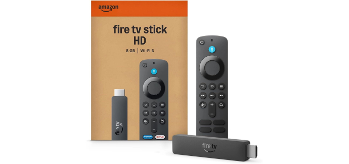 Amazon: Lecteur de Streaming Fire TV Stick HD - 8 Go, Wi-Fi 6 à 25,99€ (au lieu de 44,99€)