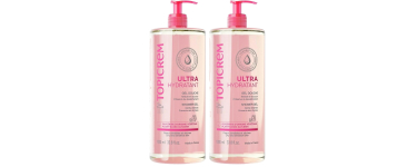 Amazon: Lot de 2 flacons de Gel Douche Ultra hydratant Topicrem - 1L, sans savon, peaux sensibles et sèches