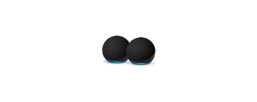 Amazon: Lot de 2 Echo Dot 5e génération - Bluetooth et Wi-Fi - enceinte à 56,98€ (au lieu de 123,87€)