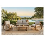 Cdiscount: Salon de jardin bois d'acacia 4 personnes BOHEMIA crème à 699,99€ (au lieu de 749,99€)