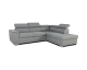 Cdiscount: Canapé d'angle convertible réversible avec coffre - 5 places - DAYTONA - Tissu gris - 260 x 77/94 x