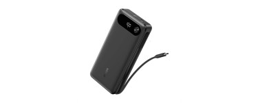 Amazon: Batterie externe Anker A1383 - 20000 mAh, 87W max, 65W USB-C, câble intégré à 37,99€