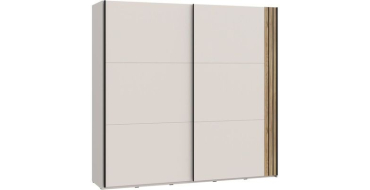 Cdiscount: Armoire WAIKATO - Cachemire - 2 portes coulissantes - L220 x P61 x H210,5 cm à 379,99€