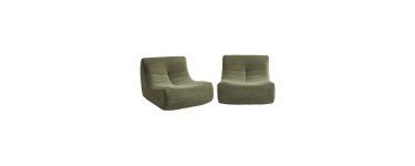 Sweeek: Chauffeuse compressée velours côtelé 2 places kaki à 329,99€ (au lieu de 549,99€)