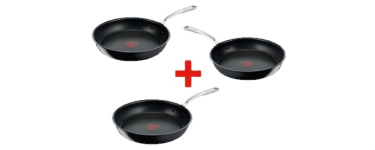 LIDL: TEFAL Set de 3 poêles - Revêtement Titanium, Thermo-Signal à 62,99€ (au lieu de 67,97€)