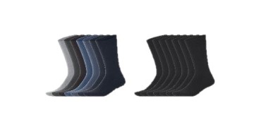 LIDL: ESMARA MEN Chaussettes homme 7 paires - 78% coton bio à 6,99€ (au lieu de 9,99€)