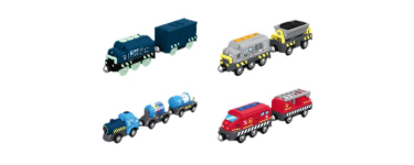 LIDL: LUPILU Locomotive électrique avec remorque - effets lumineux et sonores à 6,99€ (au lieu de 9,99€)
