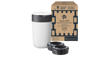 Amazon: Poubelle à couches Tommee Tippee Twist & Click - Pack avec 2 recharges à 9,99€ (au lieu de 29,74€)
